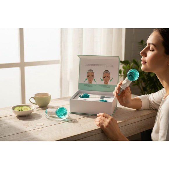 Adrens Beauty Cooling Ice Globes Reduce Puffiness Increase Collagen & Elastin - Picture 2 of 16